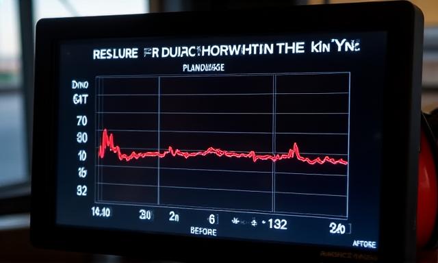 Dyno test resultaten grafiek